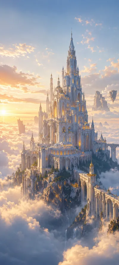 White Castle Above Clouds