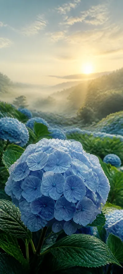 Blue Hydrangea Golden Habitat
