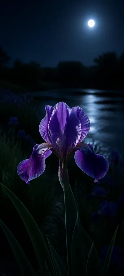 Moonlit Purple Iris