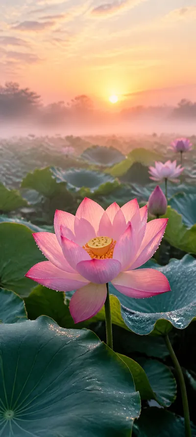 Pink Lotus Golden Habitat