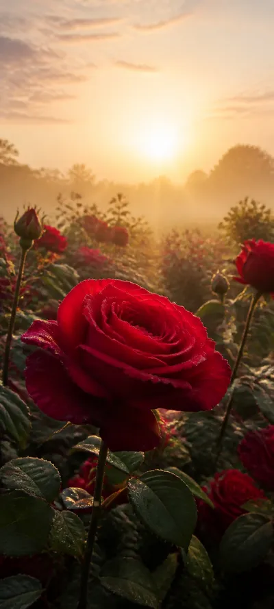 Red Rose Golden Habitat