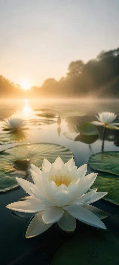 White Water Lily Golden Habitat