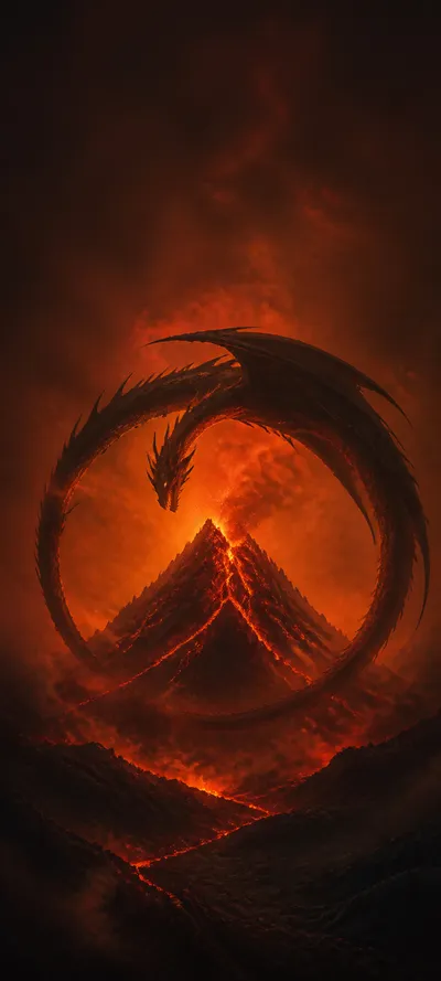 Minimal Iconic Ancient Dragon Peak