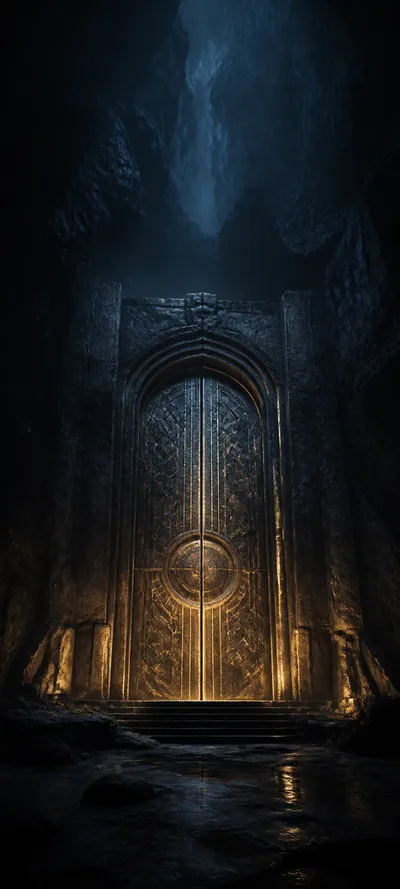 Minimal Iconic Dungeon Gate