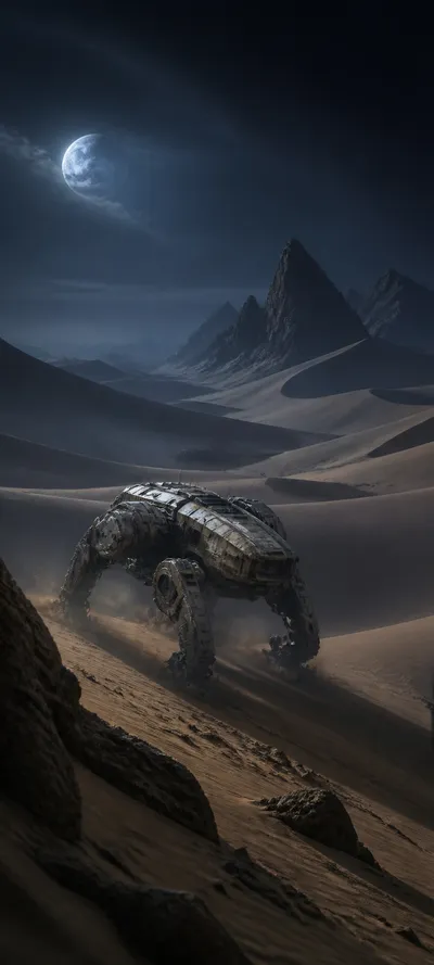 Moonlit Realm Desert Mech