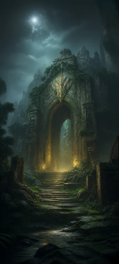 Moonlit Realm Jungle Temple V2