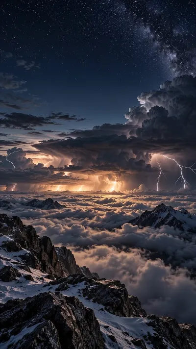 Clouds and Lightning
