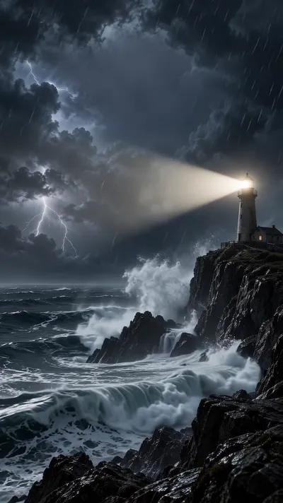 Lighthouse Storm