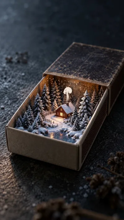 Snowy Cabin