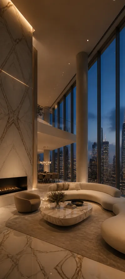 Blue Hour Marble Penthouse