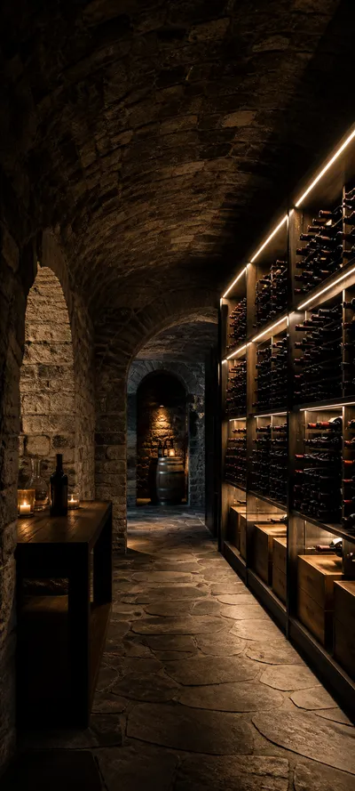Blue Hour Modern Wine Cellar