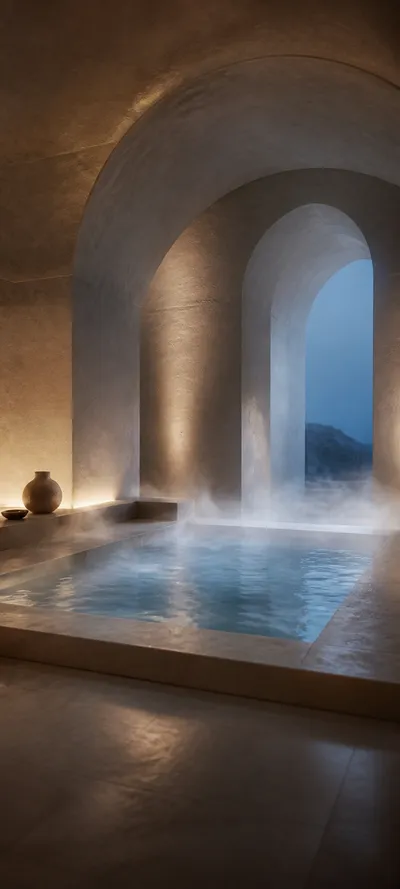 Blue Hour Sculptural Spa