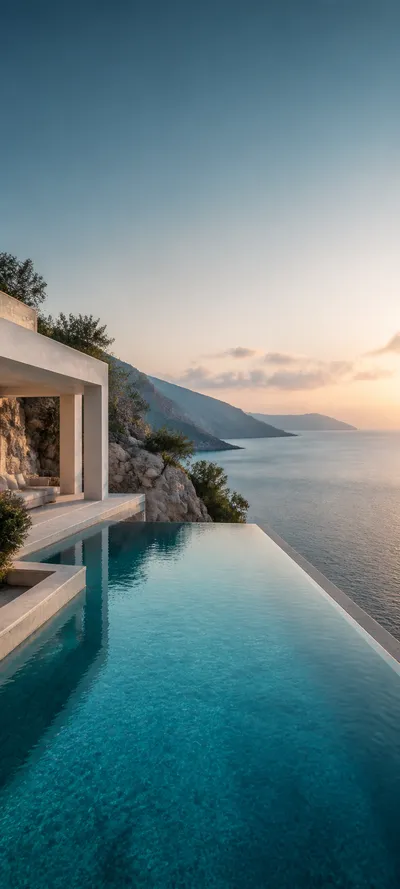 Cinematic Dawn Infinity Pool Villa