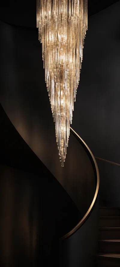 Minimal Luxe Crystal Chandelier