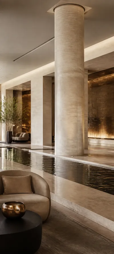 Minimal Luxe Grand Hotel Lobby