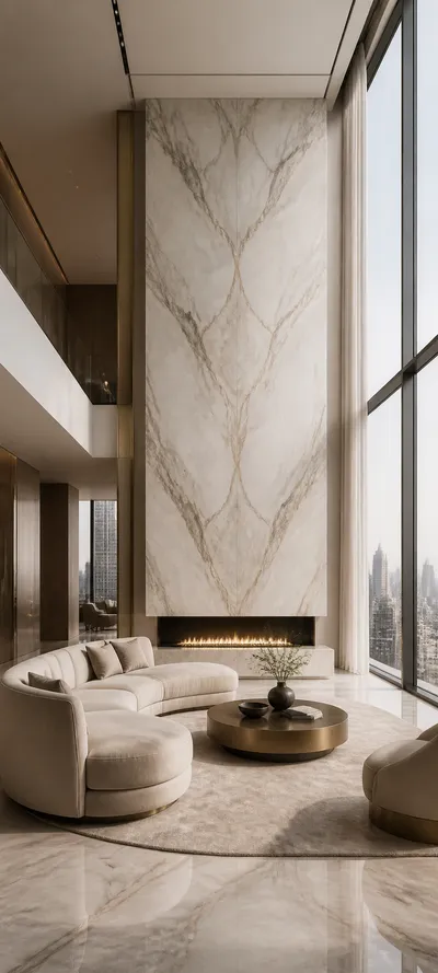 Minimal Luxe Marble Penthouse