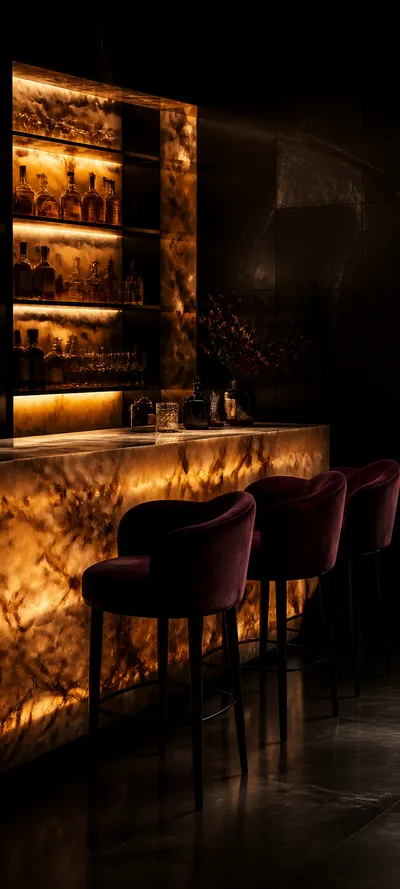 Minimal Luxe Onyx Bar
