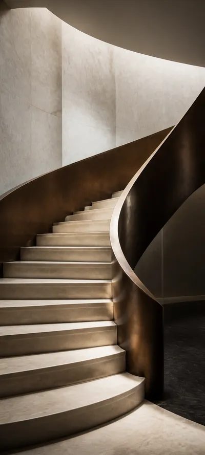 Minimal Luxe Palatial Staircase