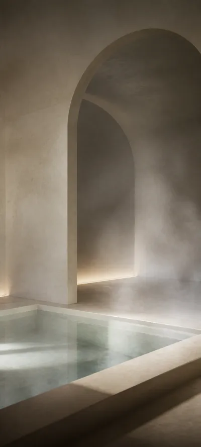 Minimal Luxe Sculptural Spa