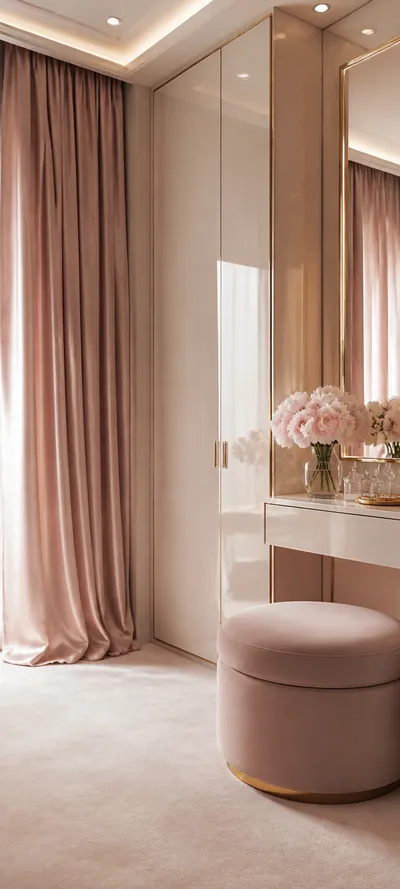 Minimal Luxe Silk Dressing Room