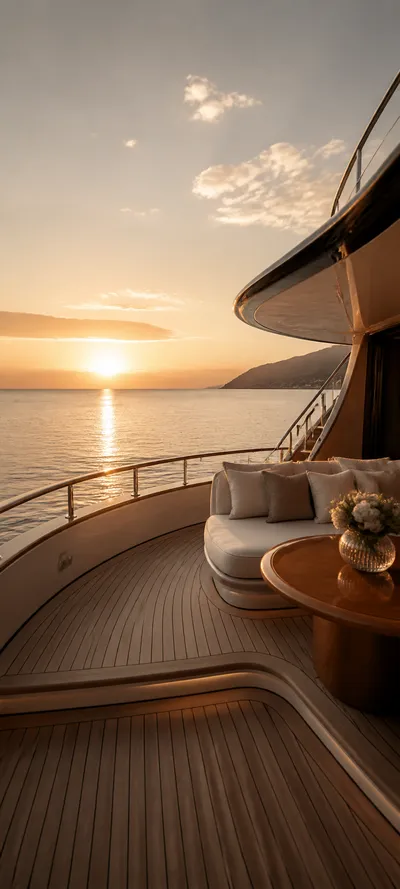 Minimal Luxe Superyacht Deck