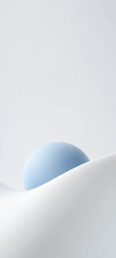 Blue Orb In White Dunes