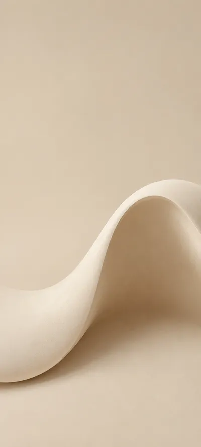 Cream Wave Curve Closeup
