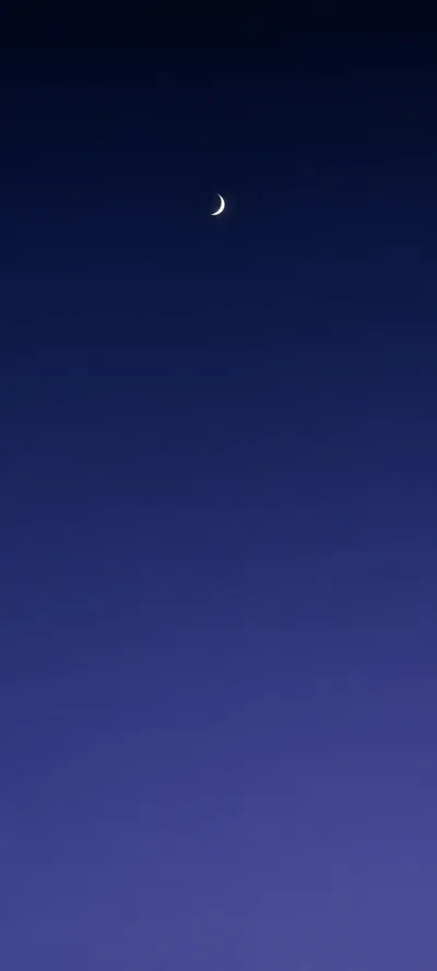 Crescent Moon Night Gradient