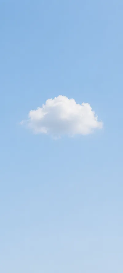 Single Cloud Blue Sky