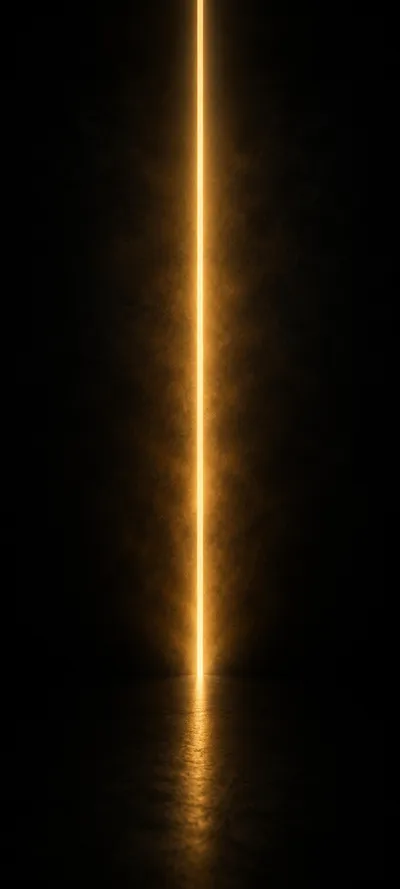 Vertical Amber Light Beam