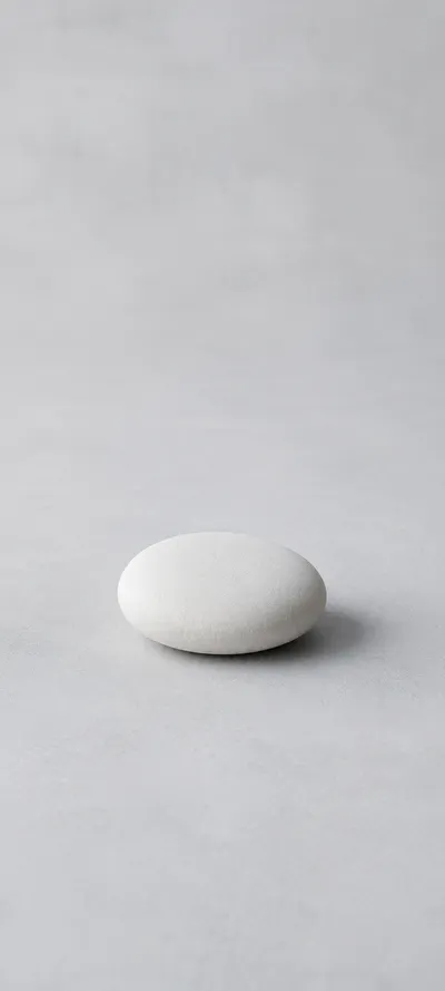White Pebble On Gray