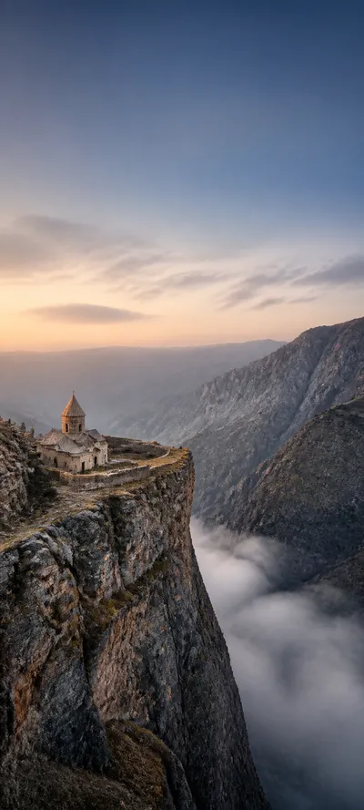 Mountain Monastery Dawn