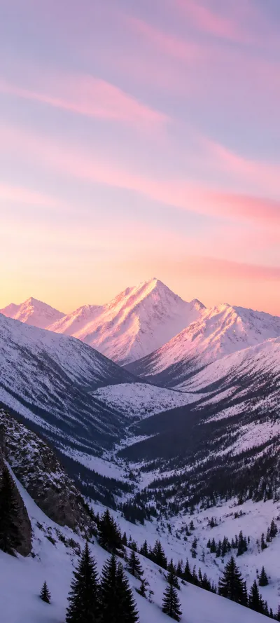 Pink Winter Sunrise