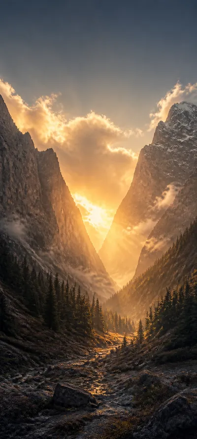 Sunbeams Through The Pass