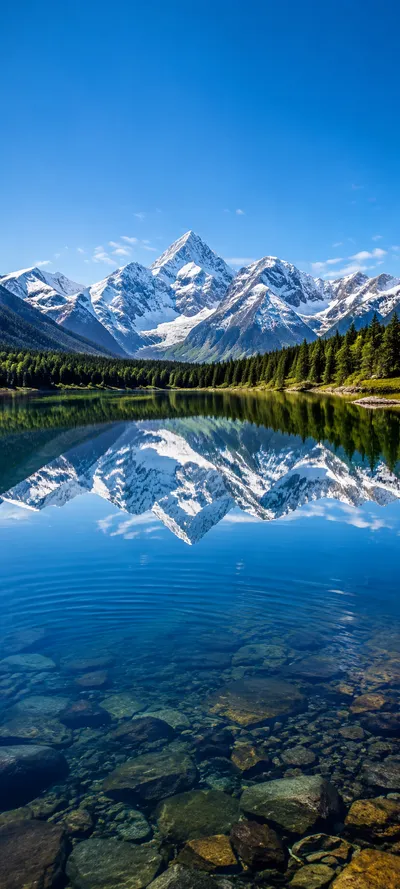 Alpine Lake Reflection