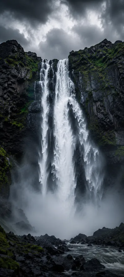 Foggy Waterfall