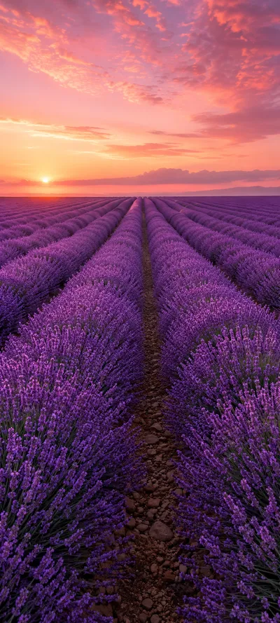 Lavender Field Sunset