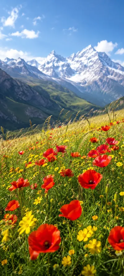 Poppy Meadow Mountains
