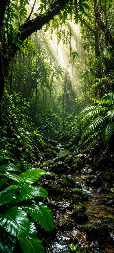 Rainforest Stream Path