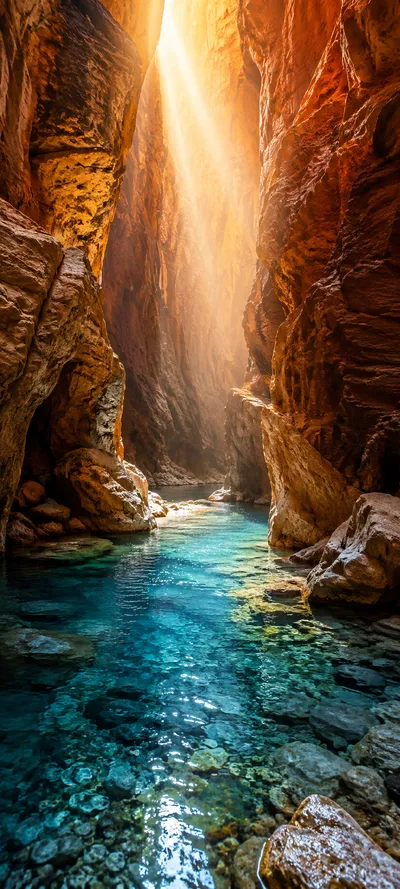 Slot Canyon Light Beam