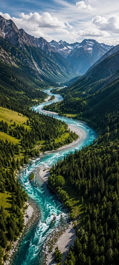 Winding River Valley