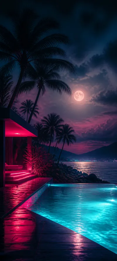 Epic Cinematic Neon Palms