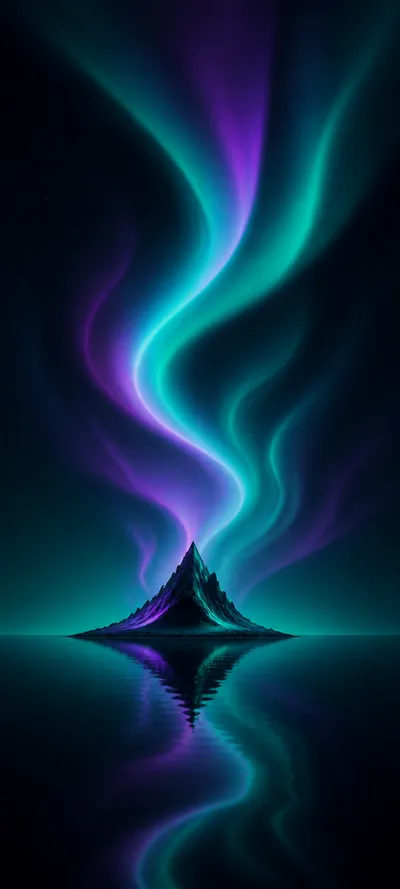 Minimal Iconic Digital Aurora