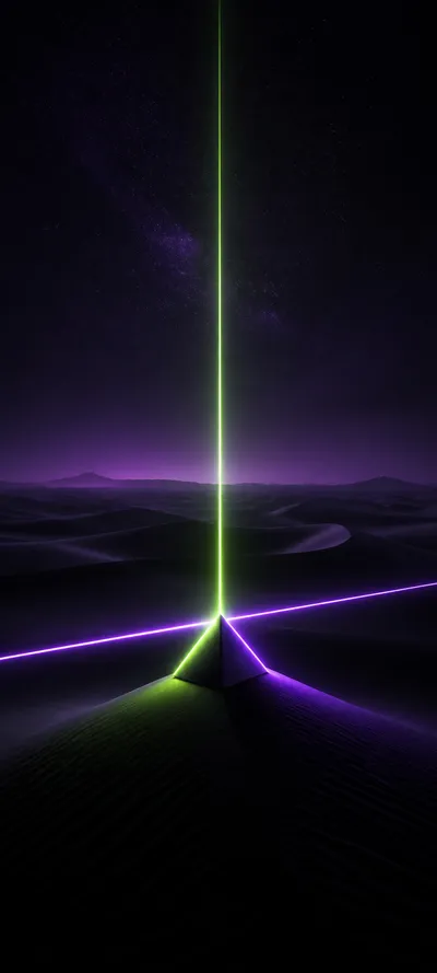 Minimal Iconic Laser Desert