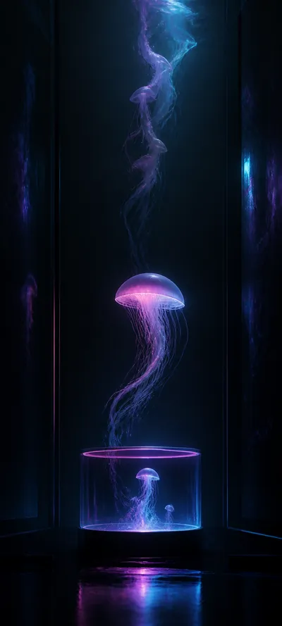 Minimal Iconic Neon Aquarium