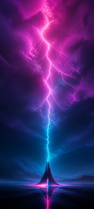 Minimal Iconic Neon Storm
