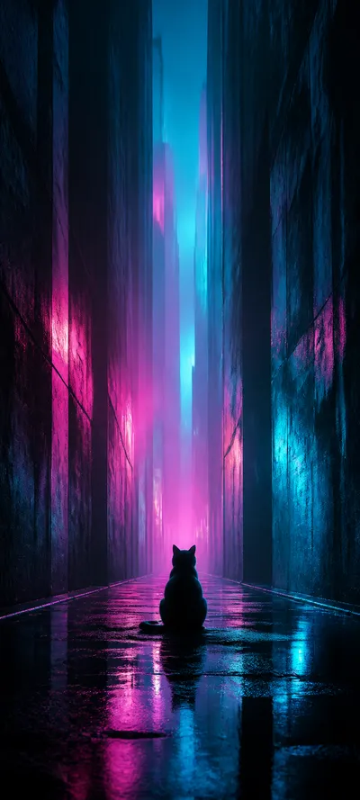 Minimal Iconic Rain Alley