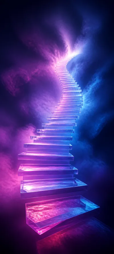 Minimal Iconic Vapor Staircase