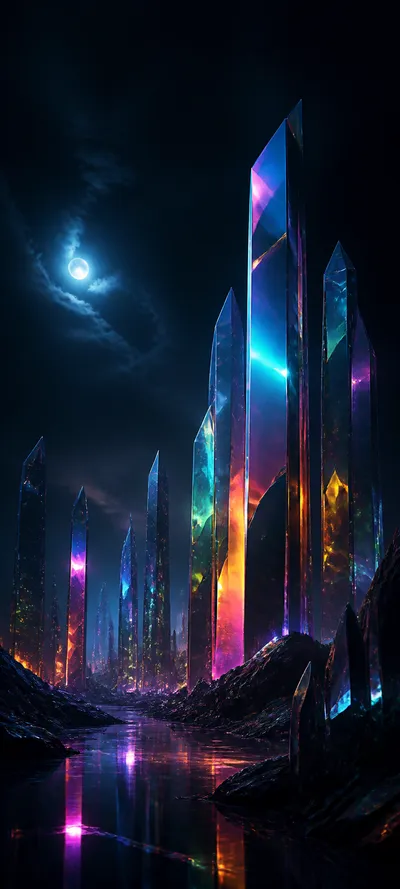 Moonlit Realm Prism City
