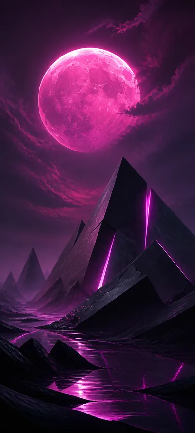 Painterly Prestige Neon Moon